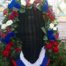 Брендовый венок 115 см - Форма памяти - г. Екатеринбург