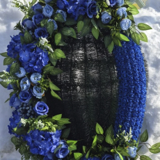 Брендовый венок 100 см - Форма памяти - г. Екатеринбург