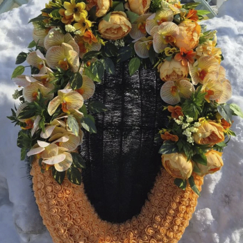 Брендовый венок 100 см - Форма памяти - г. Екатеринбург