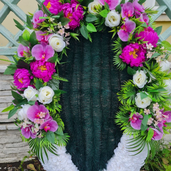 Брендовый венок 115 см - Форма памяти - г. Екатеринбург