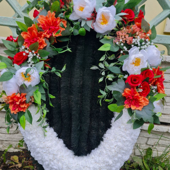 Брендовый венок 115 см - Форма памяти - г. Екатеринбург